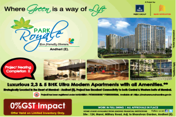 Pride Park Royale presenting eco friendly homes at 0% GST impact in Mumbai